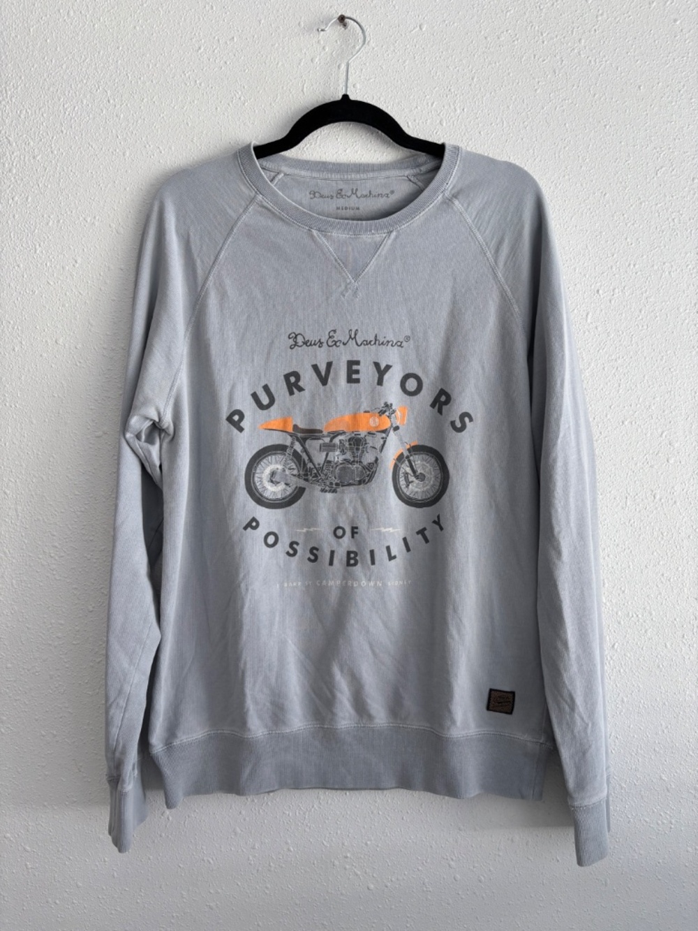 Deus Ex Machina Sydney Australia 'Purveyors of Possibility' Motorcycle Crewneck